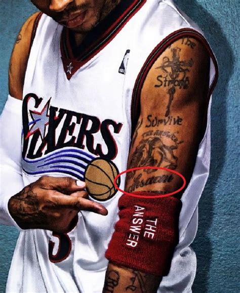 Tattoos Of Allen Iverson
