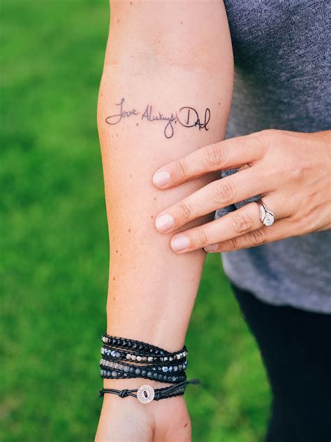 Tattoos Of Handwriting