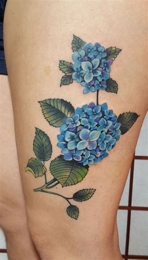 Tattoos Of Hydrangeas
