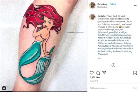 Tattoos Of The Little Mermaid