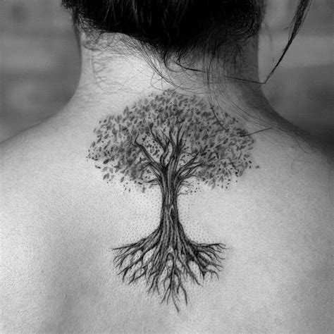 Tattoos Of Trees On Back
