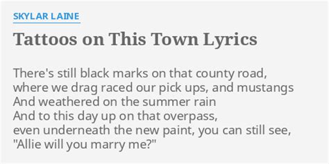 Tattoos on this town Country music quotes, Country