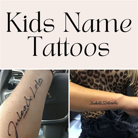 Tattoos With Childs Name