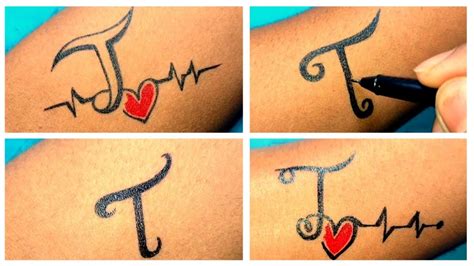 Tattoos With The Letter T