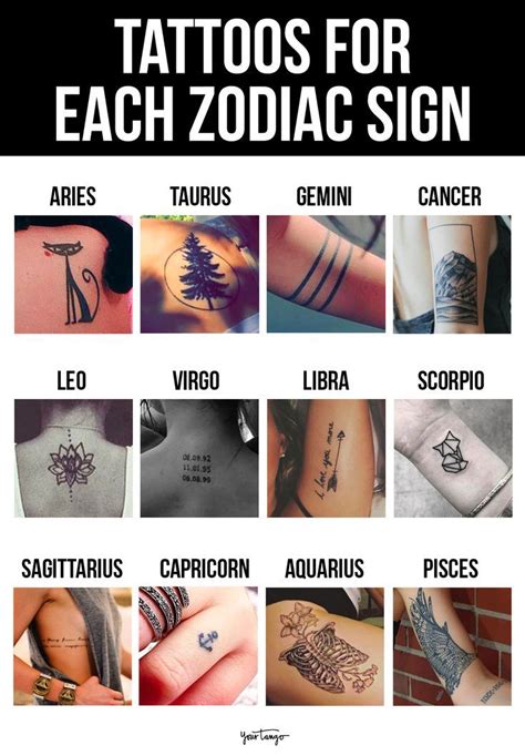 Tattoos With Zodiac Signs