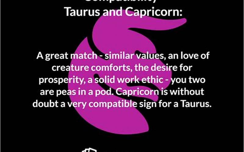 Taurus And Capricorn