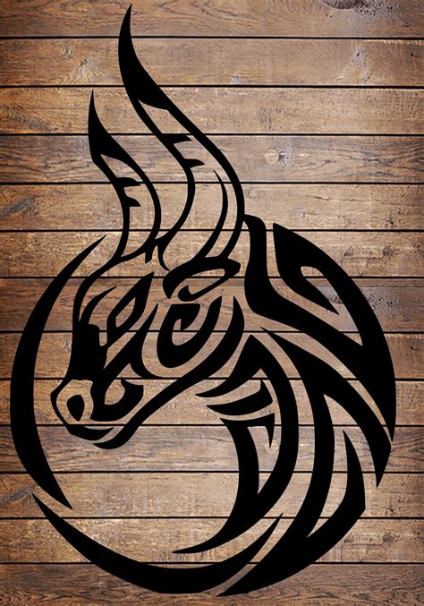 Taurus Tribal Tattoo