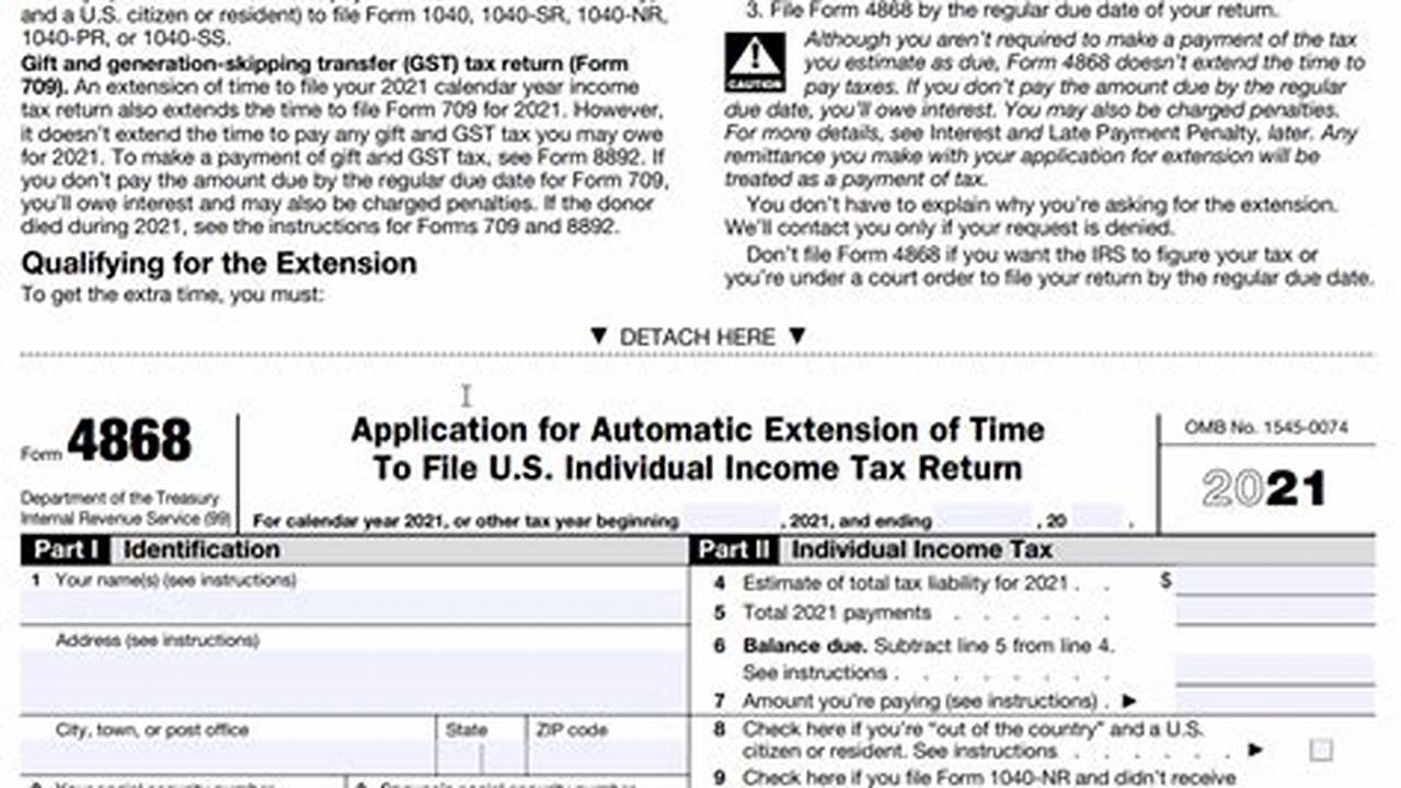 Tax Extension Form For 2025