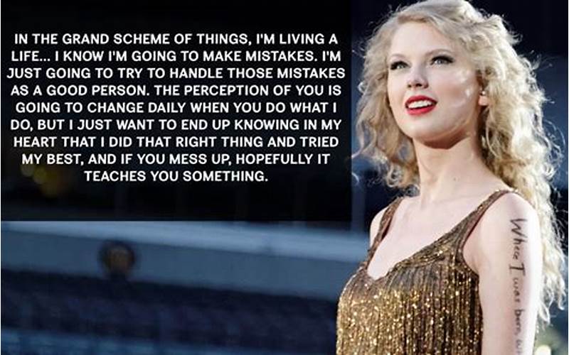 Taylor Swift In The Inspiration Of The Song