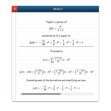 Taylor Polynomial Calculator