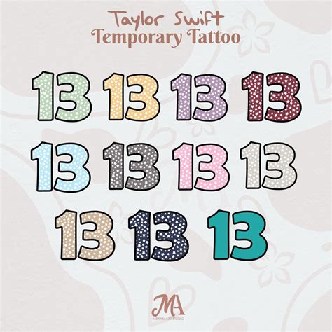 Taylor Swift 13 Tattoo