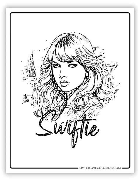 Taylor Swift Coloring Pages Lover