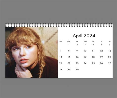 Taylor Swift Desk Calendar 2024