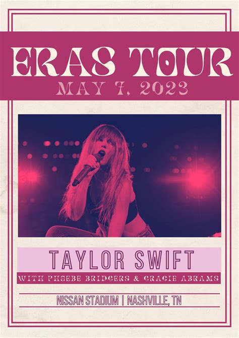 Taylor Swift Eras Poster Template