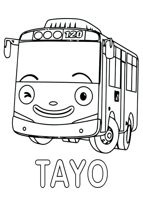 Tayo Coloring Pages