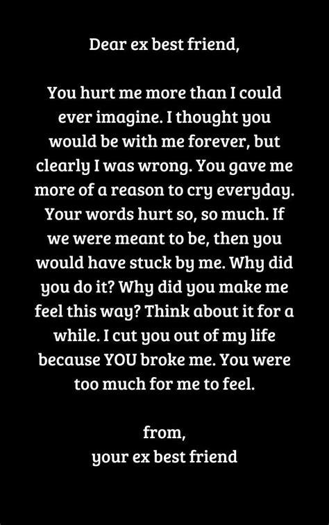 Tbh For Ex Best Friend