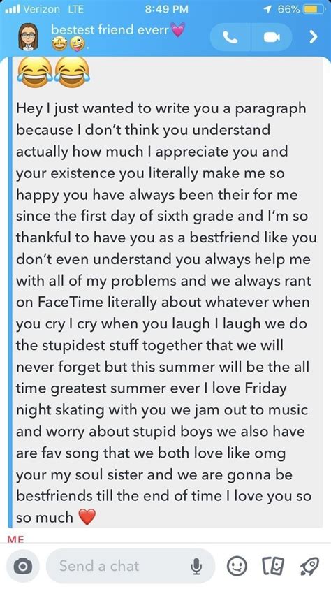 Tbh Paragraph To My Best Friend