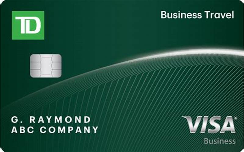 Td Business Travel Visa Features