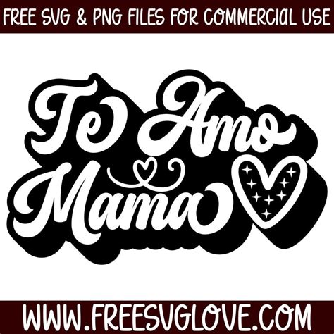 Download Te Amo Mamá SVG File - SVG Design Commercial Use Free PSD Mockups