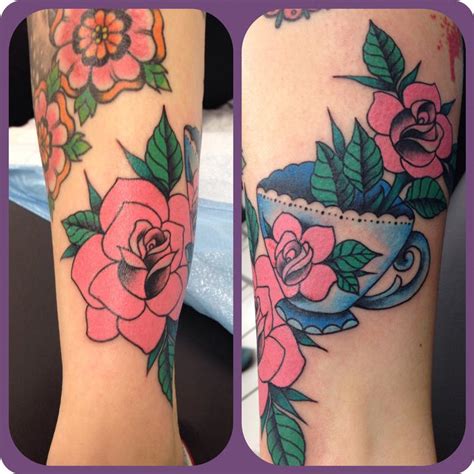 Tattoos tea cups roses! Few of my favorite things! (With