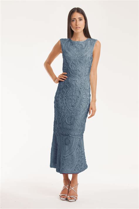 JS Collections TeaLength Midi Lace Dress Dillards