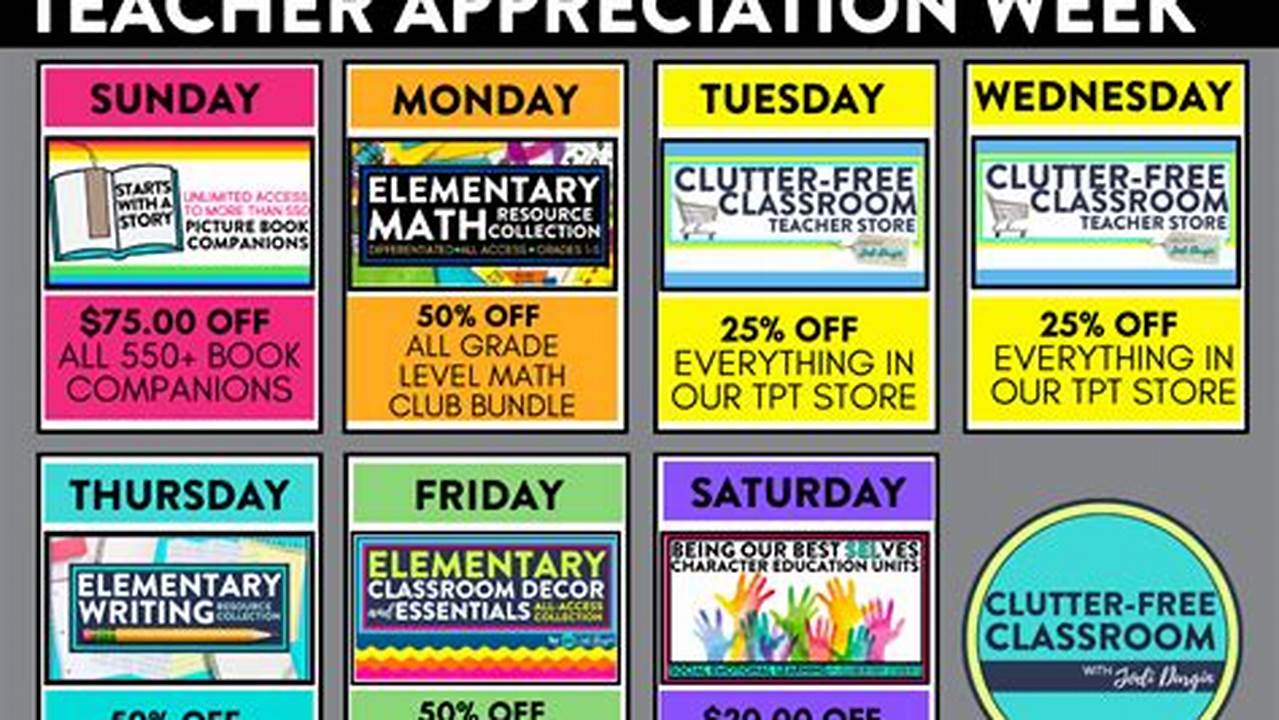Teacher Appreciation Week 2024 Freebies For