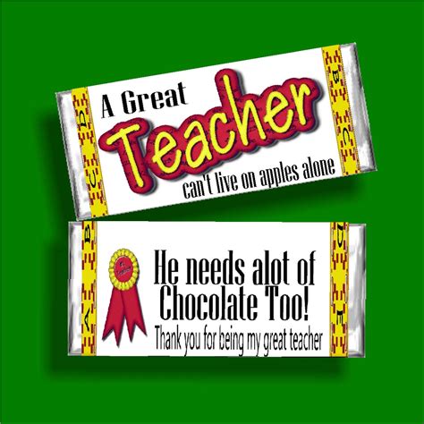 Teacher Candy Bar Wrapper Free Printable