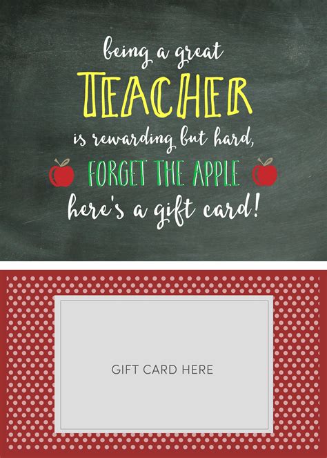 Teacher Appreciation Cards Printable