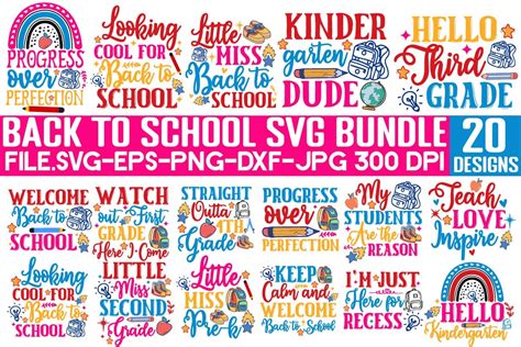 Download Teacher Bundle Back to School Bundle Cut Files