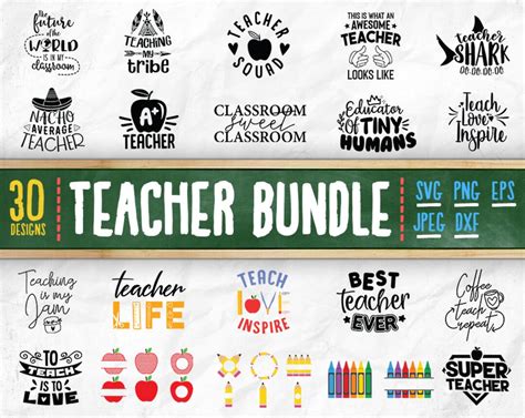 Download Teacher Bundle Cut Images