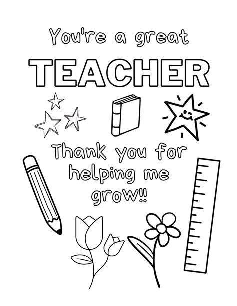 Teacher Coloring Pages
