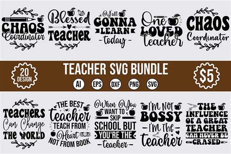 Download Teacher Design Bundle For Silhouette