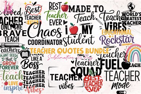 Download Teacher Life Quotes Bundle Crafts