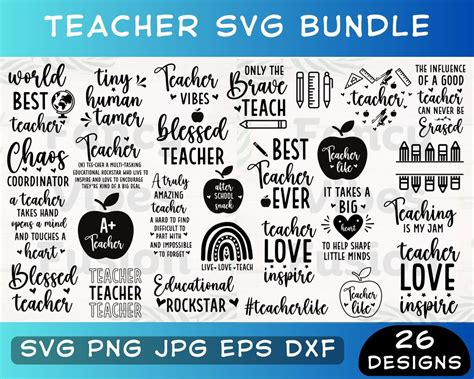Download Teacher Life Quotes Bundle Easy Edite