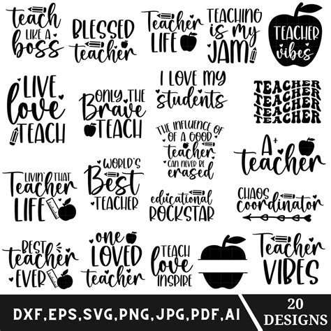 Download Teacher Life Quotes Bundle Files