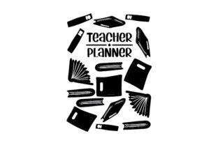 Download Teacher Planner Cover SVG File - SVG Design Silhouette DXF Files