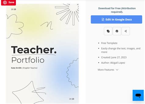 Teacher Portfolio Templates