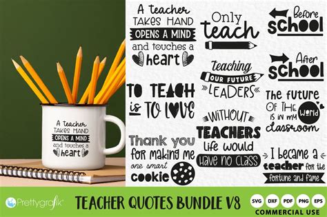 Download Teacher Quotes Bundle | 25 Designs Cut Files