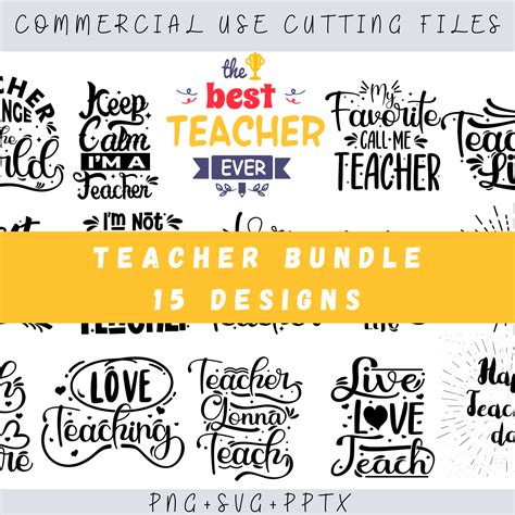 Download Teacher Quotes Bundle | 25 Designs Files For Crafts
