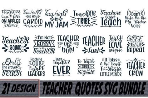 Download Teacher Quotes Bundle Commercial Use For Crafts