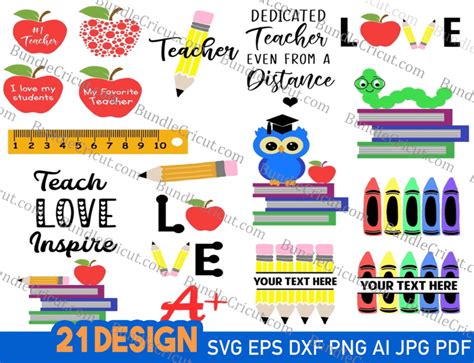 Download Teacher SVG Bundle / Cut File /... Creativefabrica for Cricut