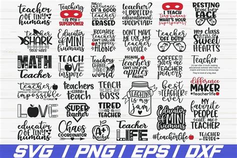 Download Teacher SVG Bundle / Cut File /... for Cricut Machine