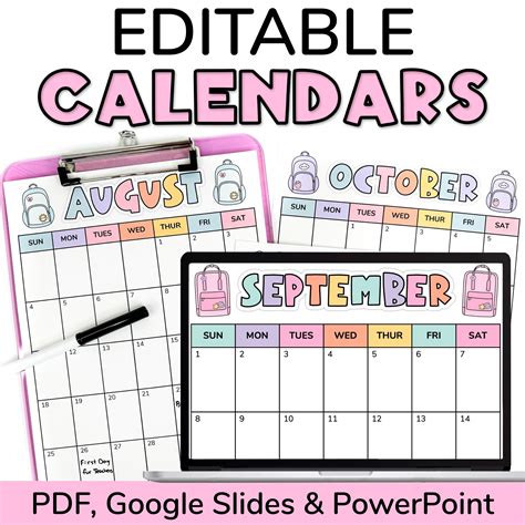 Teachers Corner Calendar Printable