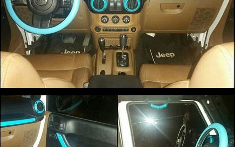 Teal Jeep Interior