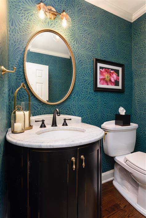 Teal Powder Room