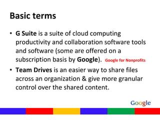 Team Creativity with Google Docs in G Suite