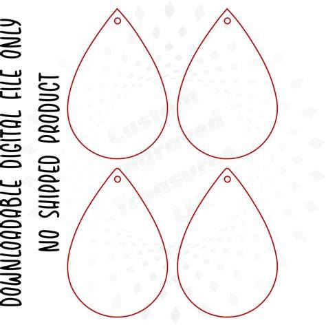 Sparkling Drops of Elegance: Discover the Stunning Teardrop Earring SVG for Your Next Creative Venture