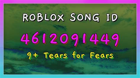 Tears For Fears Roblox Song IDs - YouTube