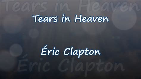 Tears In Heaven Traduction