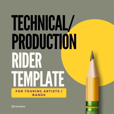 Technical Rider Template Band